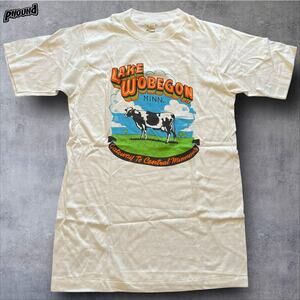 Vtg Lake Wobegon Shirt Mens M Cow Graphic Gateway MN USA 90s